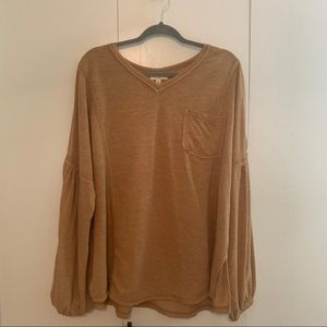 Easel Camel Colored Top